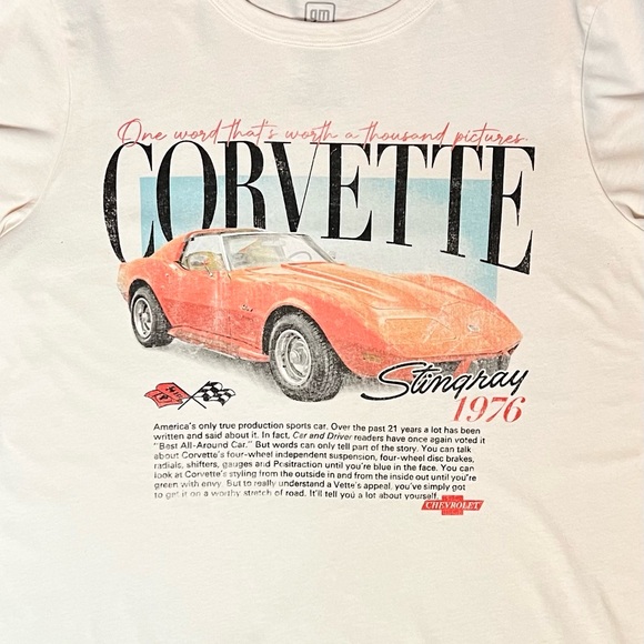 GM Corvette White Tee - Picture 3 of 6